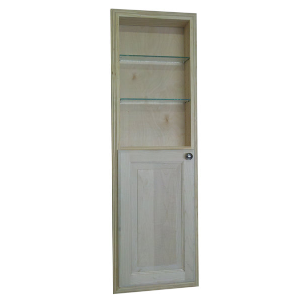 Baldwin 15.5 W x 49.5 H Recessed Cabinet by WG Wood Products