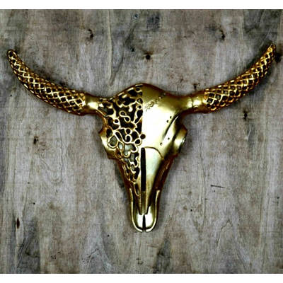 Union Rustic Bull Skull Aluminum Wall Decor Wayfair