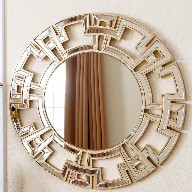 Tata Openwork Round Wall Mirror