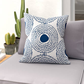Goodlow Abstract Outdoor Throw Pillow Reviews Allmodern