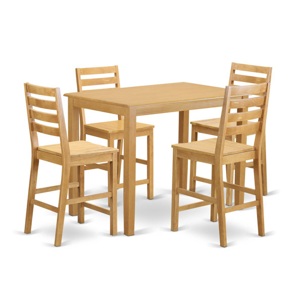 #2 Yarmouth 5 Piece Counter Height Pub Table Set By Wooden Importers Top Reviews
