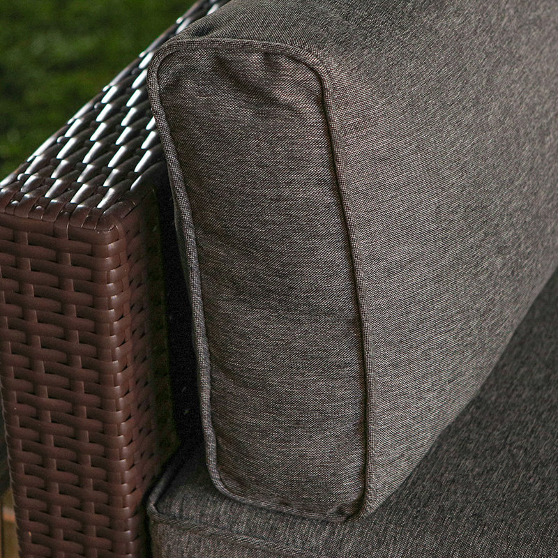 Wrought Studio Bozman 7 Piece Outdoor Patio Furniture Chocolate