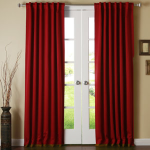 Solid Blackout Thermal Rod Pocket Single Curtain Panel