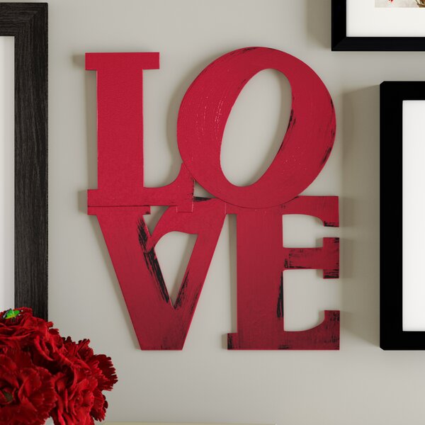 Modern Stacked Love Wall Décor by Red Barrel Studio