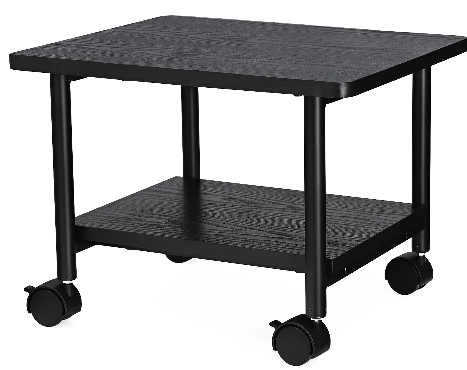 Songmics Under Desk Mobile Printer Stand With Shelf And Heavy Duty