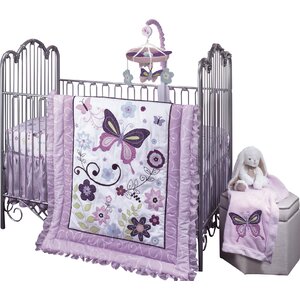 Butterfly Lane 5 Piece Crib Bedding Set