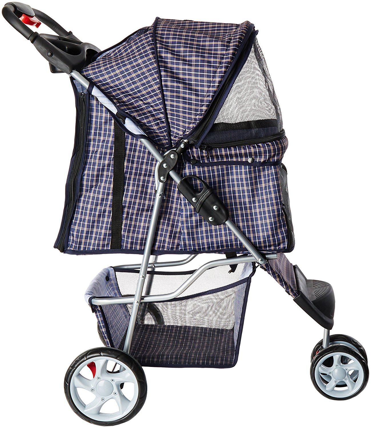 paws & pals city walk n stride 4 wheeler pet stroller for dogs and cats