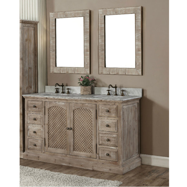 Clemmie 61 Double Bathroom Vanity Set by Laurel Foundry Modern Farmhouse