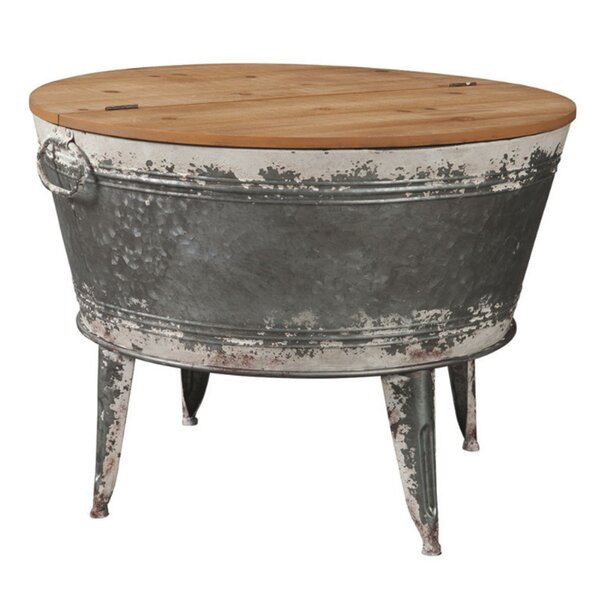 Giacomo Distressed Coffee Table By Rosalind Wheeler