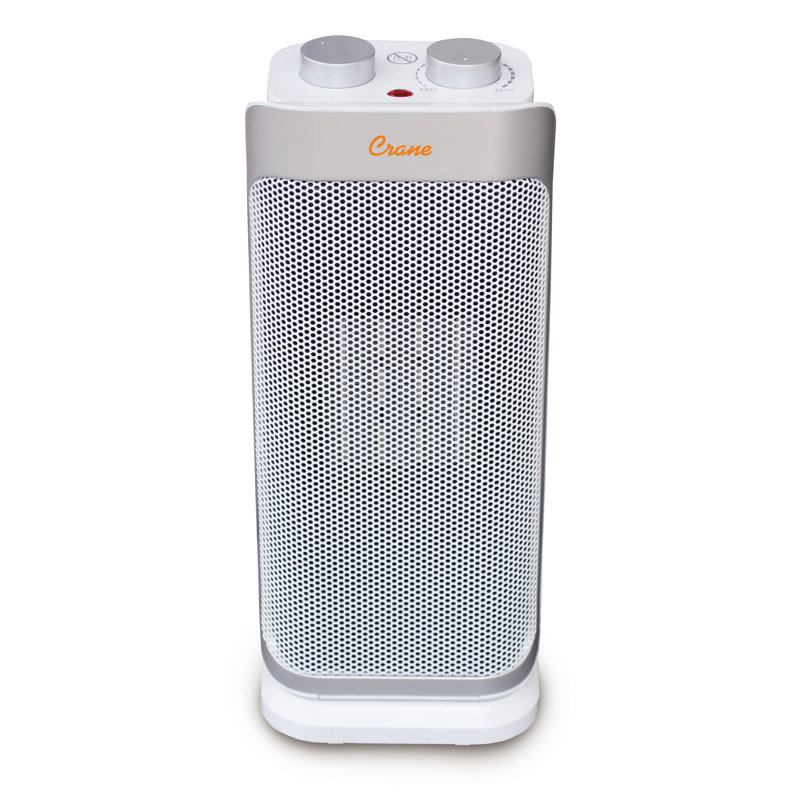 Crane Personal Ceramic Oscillating 1500 Watt Electric Fan Heater
