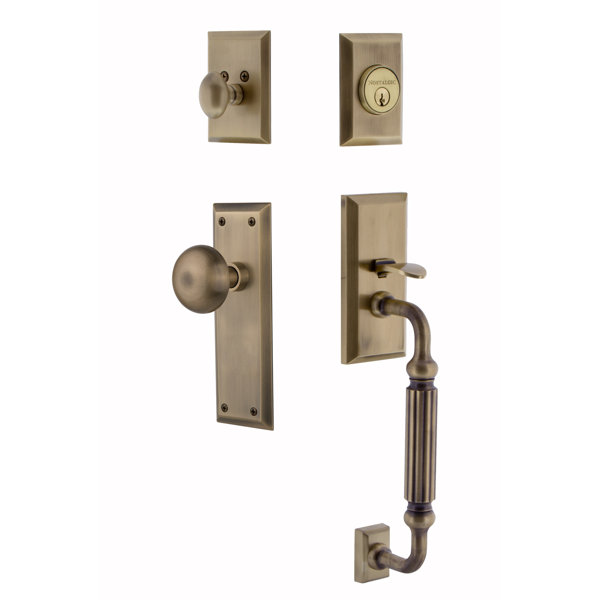 New York Single Cylinder Handleset with Interior Knob by Nostalgic Warehouse