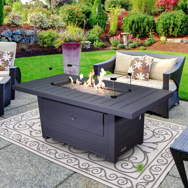 Sunbeam Aluminum Propane Natural Gas Outdoor Fireplace Wayfair