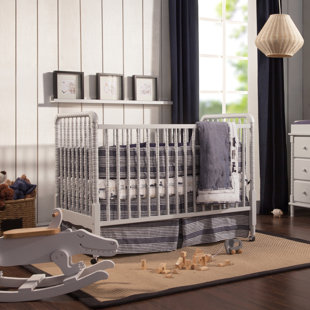 vintage grey crib