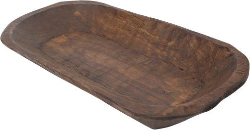 Old Wood Dough Bowl