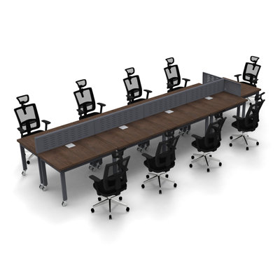 Altheia Rectangular Conference Table Inbox Zero Finish: Java