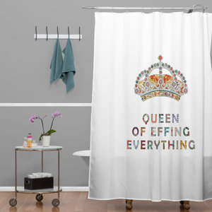 Bianca Green Her Daily Motivation Extra Long Shower Curtain