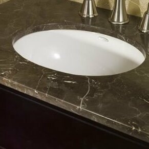 Ovalyn Vitreous China Oval Undermount Bathroom Sink with Overflow by American Standard