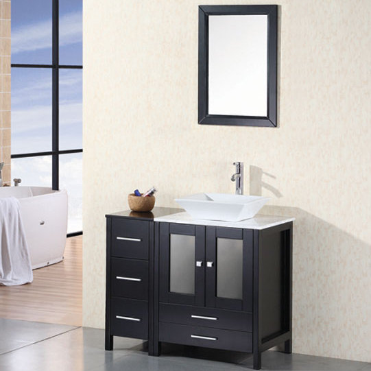 Jackson Heights 36 Single Bathroom Vanity Set with Mirror by dCOR design