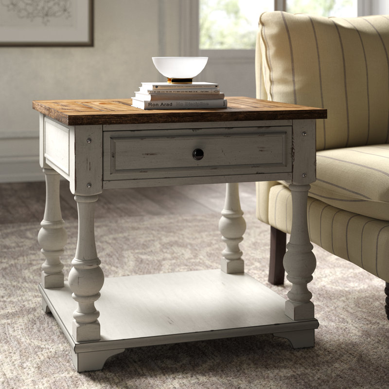 Kelly Clarkson Home Belle Meade Solid Wood End Table with