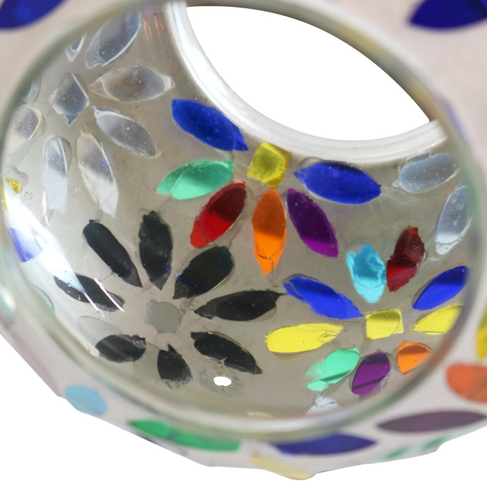 World Menagerie Burinskiy Daisies Mosaic Glass Fly Through