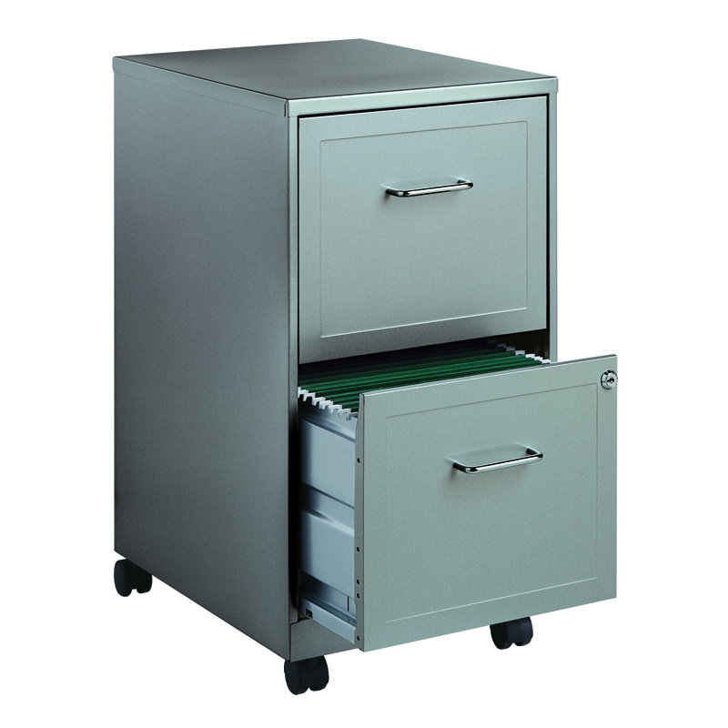 Zipcode Design Nathen 2 Drawer Mobile Vertical Filing Cabinet