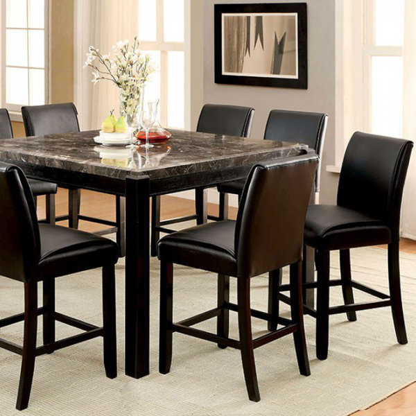 Janeta Marble Top Counter Height Dining Table Janeta Marble Top Counter Height Dining Table