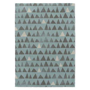 Peaks Blue Area Rug
