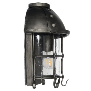 Best Sanders 1-Light Iron Outdoor Wall Lantern By August Grove Outdoor Lighting Sanders 1-Light Iron Outdoor Wall Lantern By August Grove Outdoor Lighting