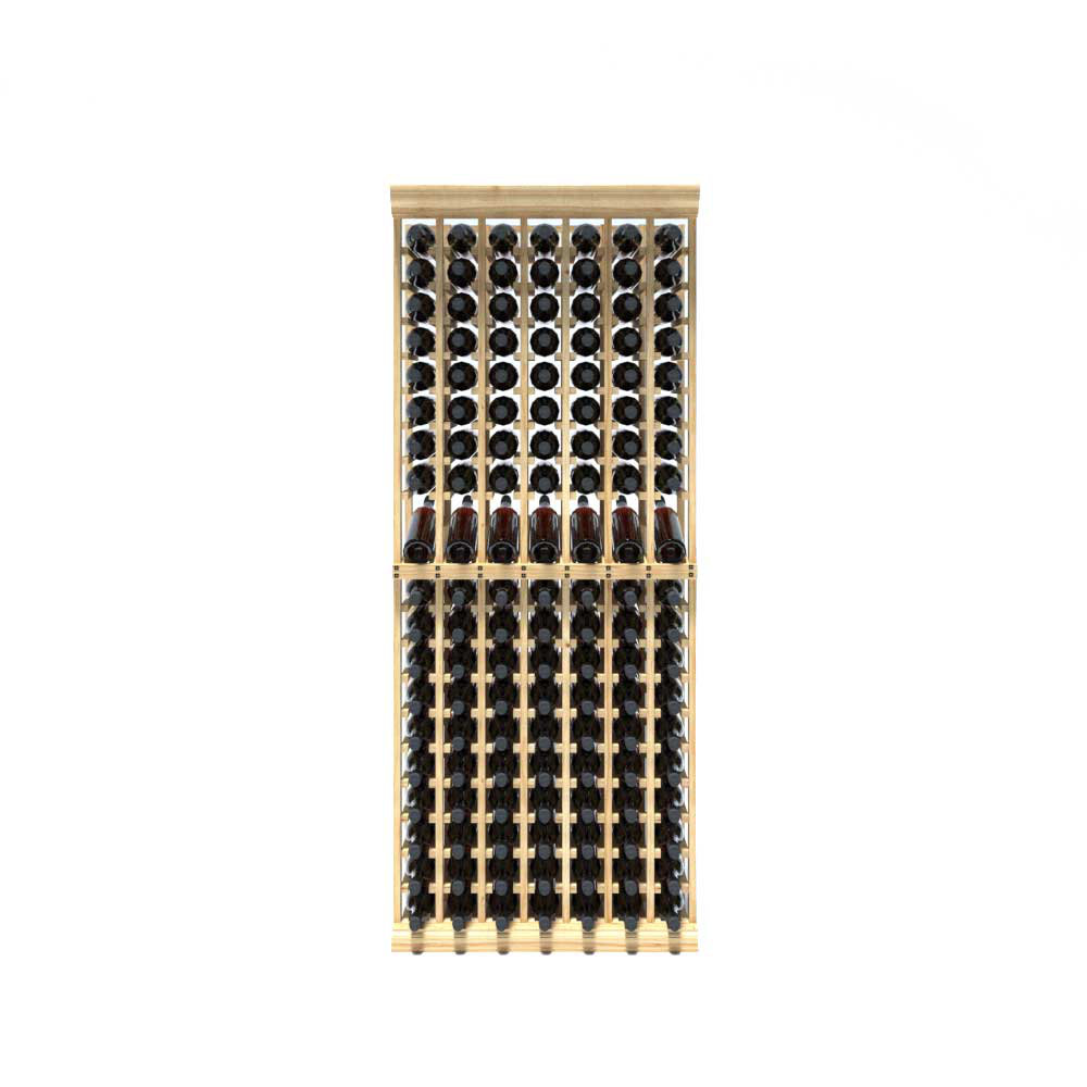 Rebrilliant Lurmont 140 Bottle Solid Wood Floor Wine Bottle Rack Wayfair