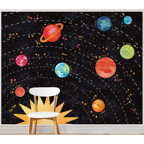 Zoomie Kids Truro Out Of This World Peel And Stick 9 83 L X 94 W