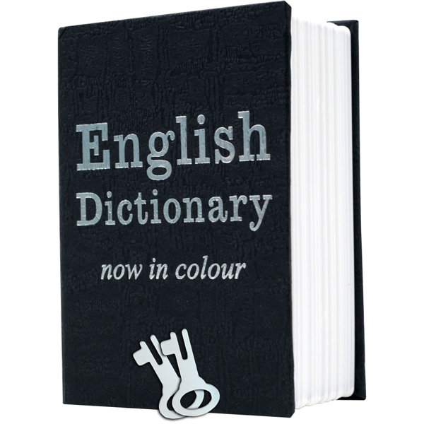 Mini Dictionary Diversion Book Safe with Key Lock