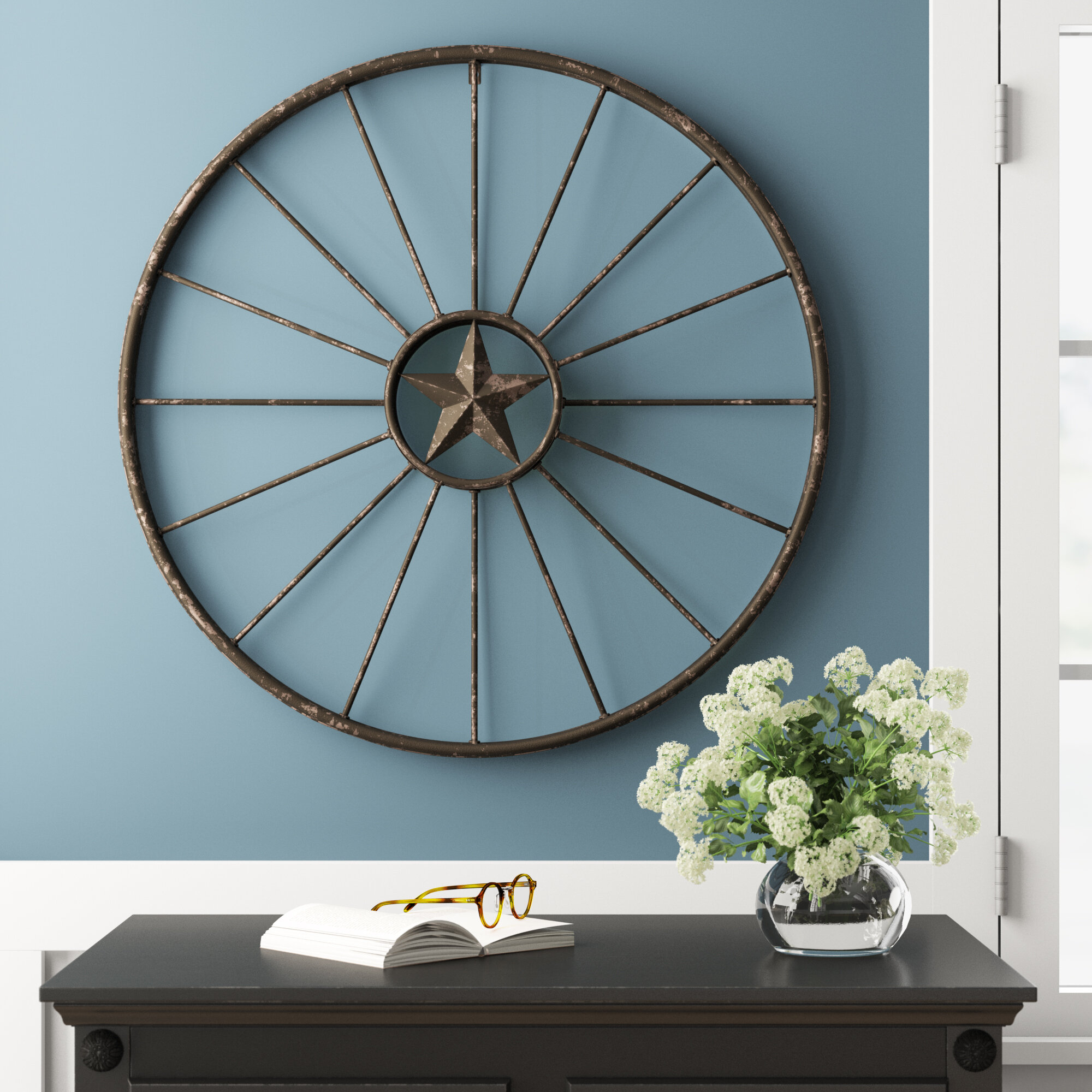 Rustic Wagon Wheel Wall Decor Reviews Birch Lane