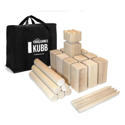 Kubb Hardwood Outdoor Kids Games Yard Games