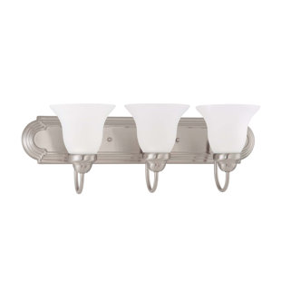 Best Gurney 3-Light Metal Vanity Light By Three Posts Wall Lights Gurney 3-Light Metal Vanity Light By Three Posts Wall Lights