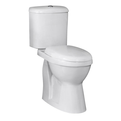 Fain Close Coupled Toilet with Seat Nuie White