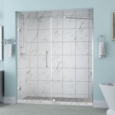 Belmore 71 x 72 Hinged Frameless Shower Door Aston