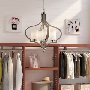 Classic 4-Light Shaded Chandelier