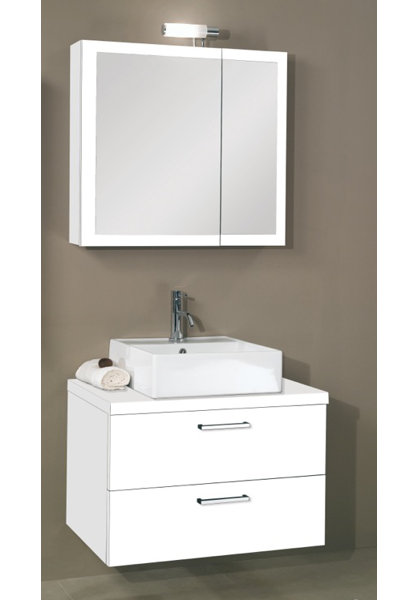 Aurora 30 Single Bathroom Vanity Set with Mirror by Iotti by Nameeks