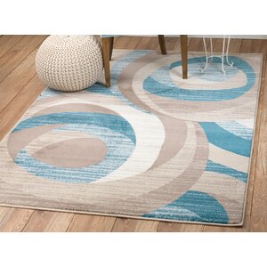 Rick Blue/Brown Area Rug