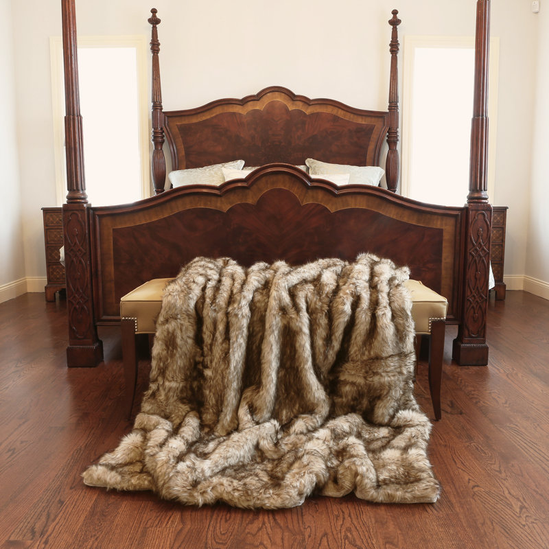 Wild Mannered Faux Fur Lounge Throw Blanket & Reviews Wayfair