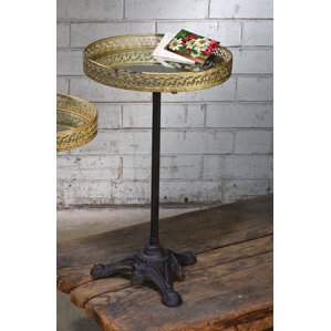 Mirrored Tray End Table by Tripar