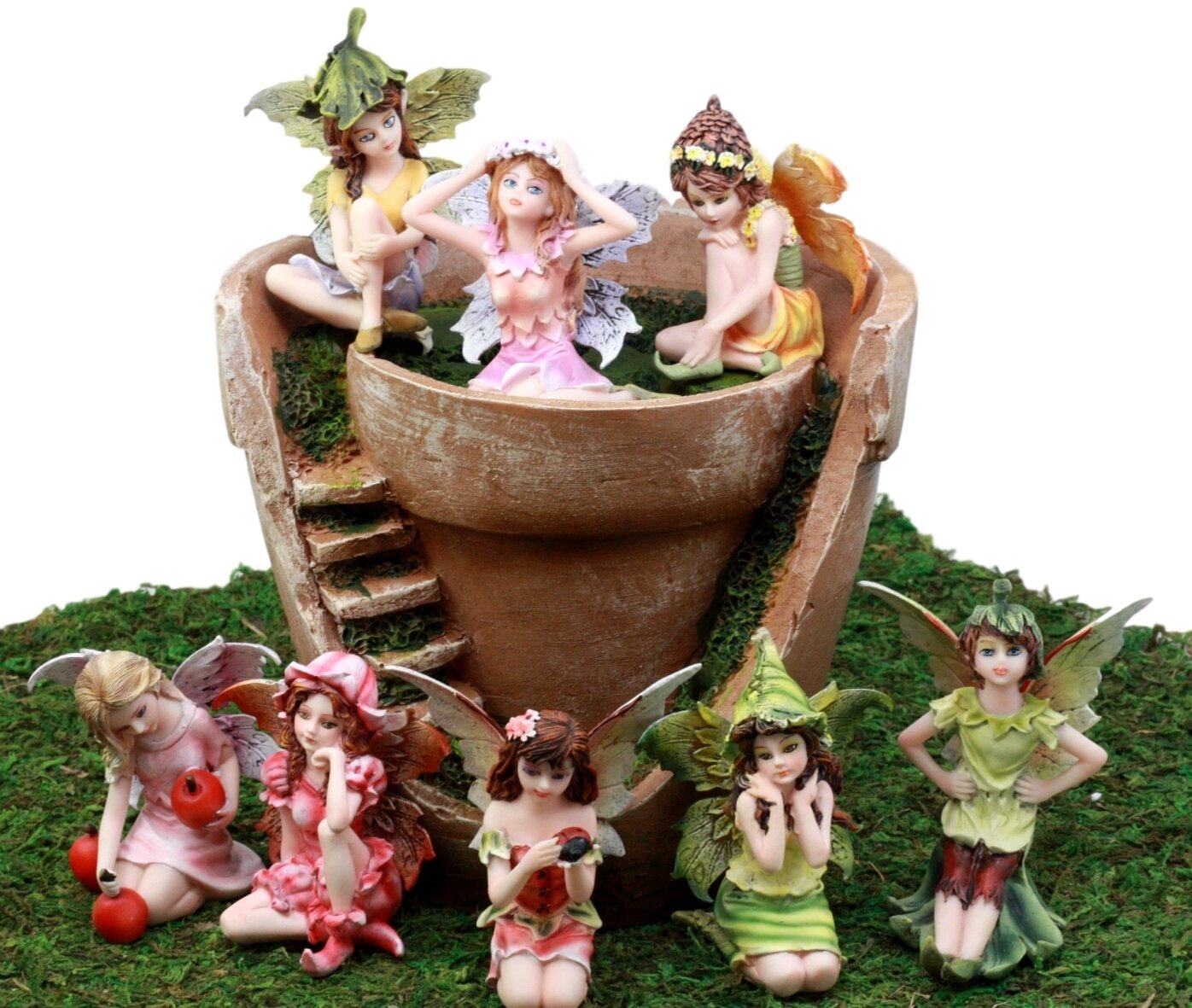 Fairy Garden Mini Set Of 12 Enchanted Garden Fairies