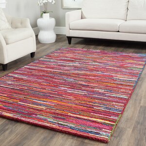 Sergio Pink Geometric Area Rug