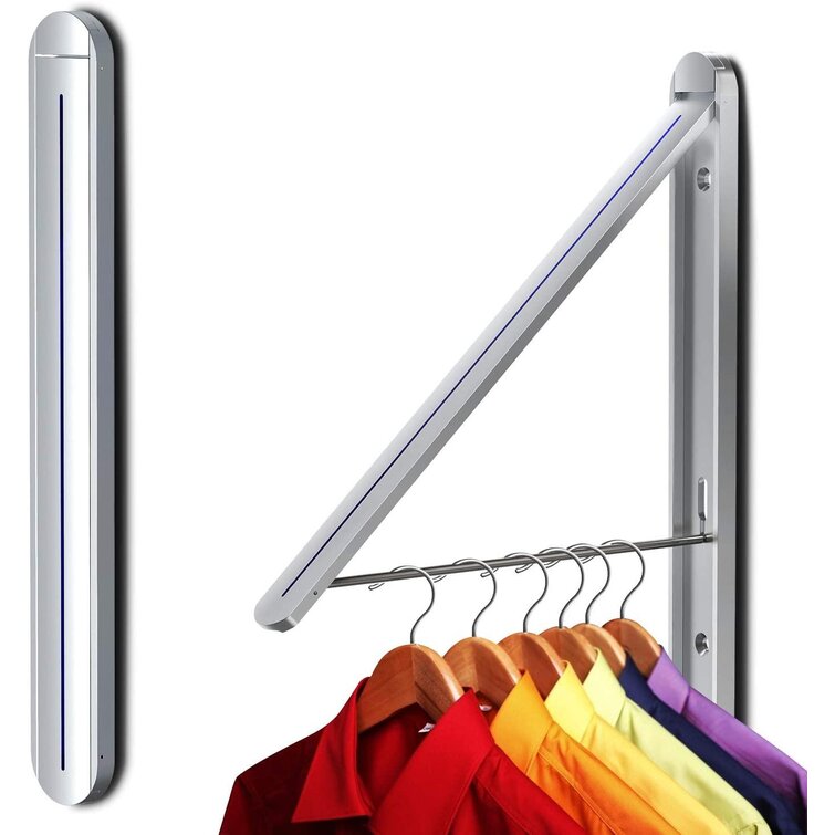 Telescopic Folding Wall Hangers Retractable Clothes Racks Indoor Hangers 