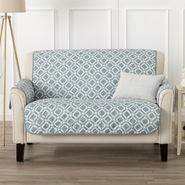 Box Cushion Loveseat Slipcover By George Oliver