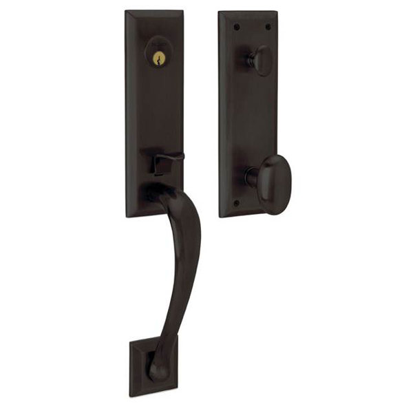 Cody Full Dummy Handleset with Interior Knob and Trim and Emergency Egress by Baldwin
