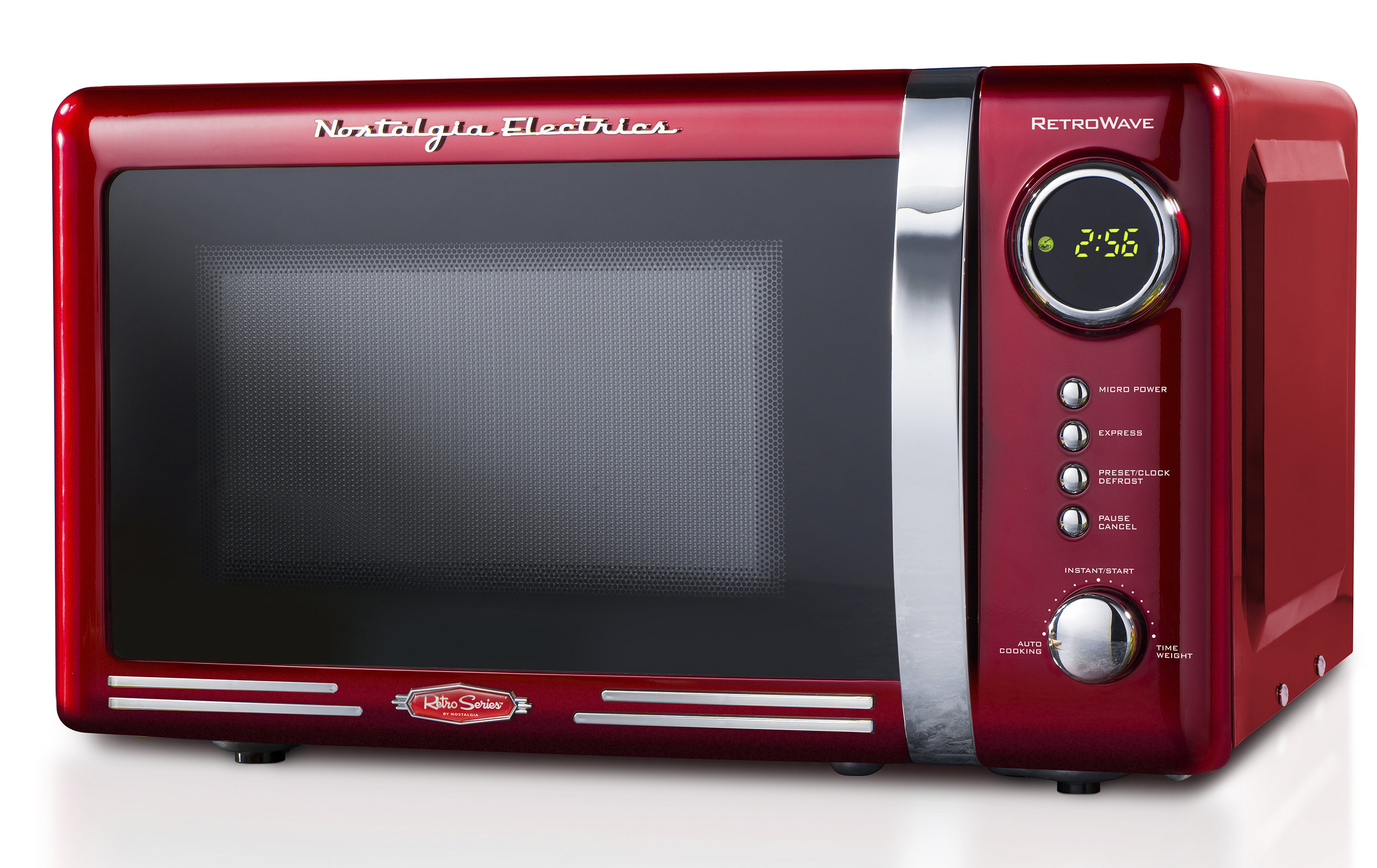 Nostalgia Electrics Retro 0 7 Cubic Foot 700 Watt Countertop Microwave Oven Red Reviews Wayfair Ca Nostalgia Electrics Retro 0 7