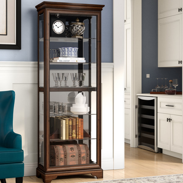 Charbonneau Lighted Curio Cabinet By Darby Home Co Wonderful