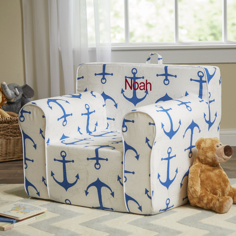 Fun Furnishings Personalized My Comfy Chair In Nautical Anchor