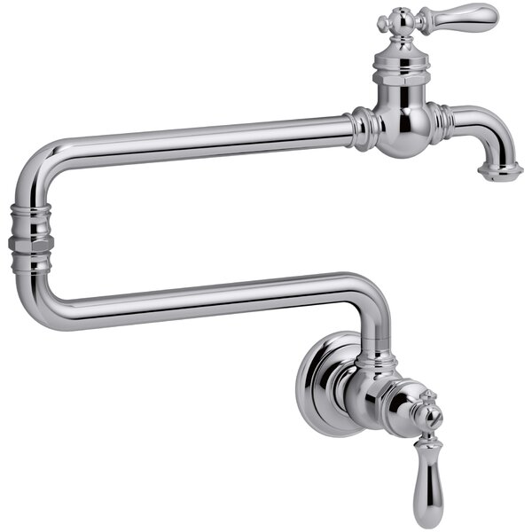Artifacts Single-Hole Wall-Mount Pot Filler with 22 Extended Spout by Kohler